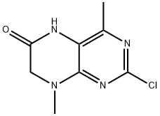 2-chloro-4,8-dimethyl-5,6,7,8-tetrahydropteridin-6 -one 结构式