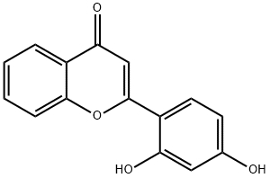 2-(2,4-DIHYDROXYPHENYL)CHROMEN-4-ONE 结构式