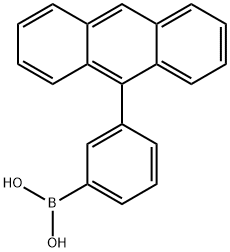 3-(9-蒽基)苯硼酸 结构式
