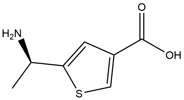 (R)-5-(1-氨基乙基)噻吩-3-羧酸 结构式