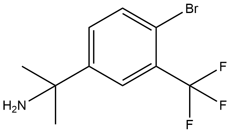 Benzenemethanamine, 4-bromo-α,α-dimethyl-3-(trifluoromethyl)- 结构式