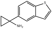 1-(1-benzothiophen-5-yl)cyclopropan-1-amine 结构式