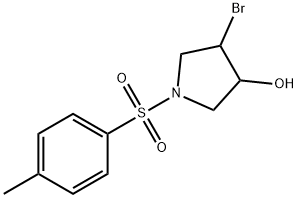 3-Pyrrolidinol, 4-bromo-1-[(4-methylphenyl)sulfonyl]- 结构式