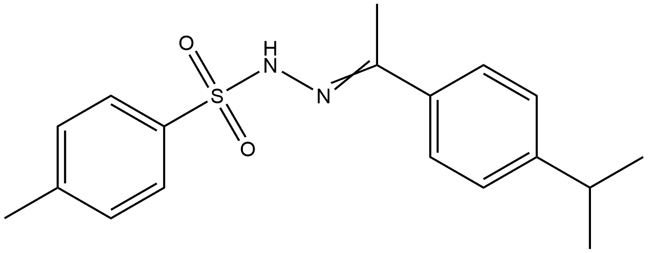 4-Methylbenzenesulfonic acid 2-[1-[4-(1-methylethyl)phenyl]ethylidene]hydrazide 结构式