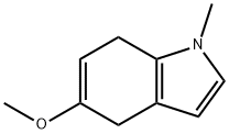 5-Methoxy-1-methyl-4,7-dihydro-1H-indole 结构式