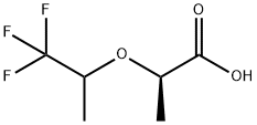 (2R)-2-((1,1,1-三氟丙-2-基)氧基)丙酸 结构式