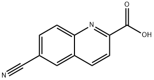 6-氰基喹啉-2-羧酸 结构式