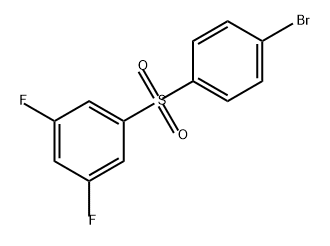 1-((4-溴苯基)磺酰基)-3,5-二氟苯 结构式