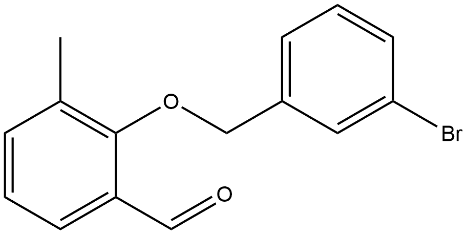 2-[(3-Bromophenyl)methoxy]-3-methylbenzaldehyde 结构式
