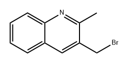 Quinoline, 3-(bromomethyl)-2-methyl- 结构式