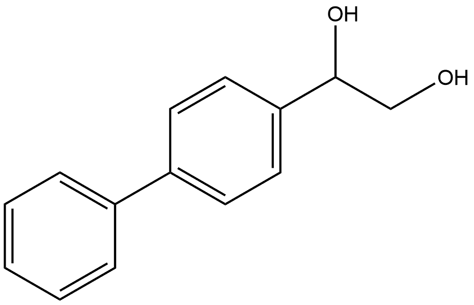 1-[1,1'-Biphenyl]-4-yl-1,2-ethanediol 结构式