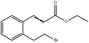 2-Propenoic acid, 3-[2-(2-bromoethyl)phenyl]-, ethyl ester 结构式