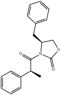 2-Oxazolidinone, 3-[(2S)-1-oxo-2-phenylpropyl]-4-(phenylmethyl)-, (4S)- 结构式