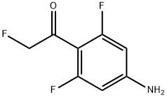 1-(4-氨基-2,6-二氟苯基)-2-氟乙酮 结构式