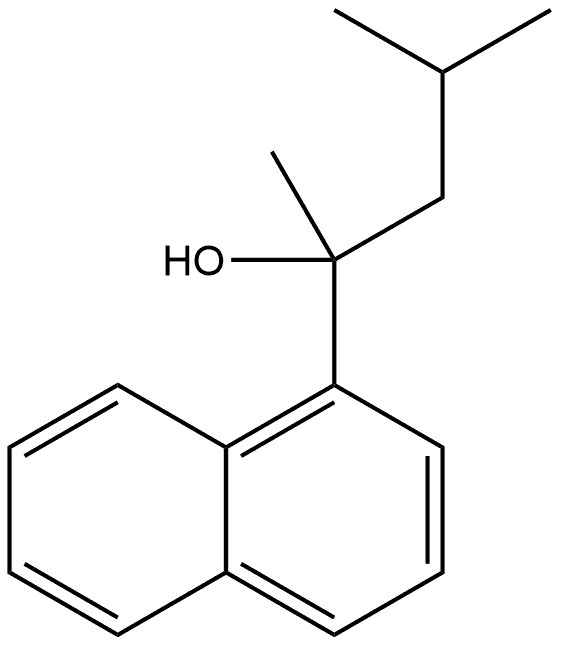 α-Methyl-α-(2-methylpropyl)-1-naphthalenemethanol 结构式