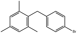 Benzene, 2-[(4-bromophenyl)methyl]-1,3,5-trimethyl- 结构式