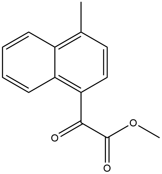 Methyl 4-methyl-α-oxo-1-naphthaleneacetate 结构式