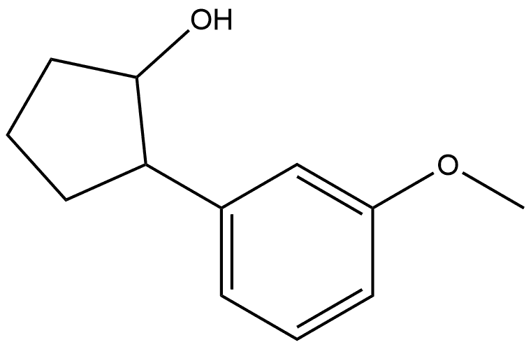 2-(3-Methoxyphenyl)cyclopentanol 结构式