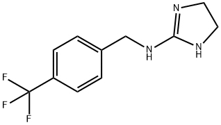 1H-IMIDAZOL-2-AMINE, 4,5-DIHYDRO-N-[[4-(TRIFLUOROMETHYL)PHENYL]METHYL]- 结构式