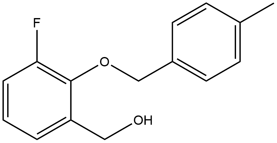 3-Fluoro-2-[(4-methylphenyl)methoxy]benzenemethanol 结构式