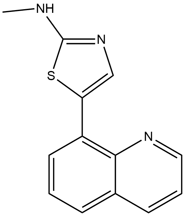 N-methyl-5-(quinolin-8-yl)thiazol-2-amine 结构式