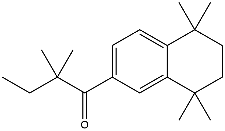 2,2-Dimethyl-1-(5,6,7,8-tetrahydro-5,5,8,8-tetramethyl-2-naphthalenyl)-1-buta... 结构式