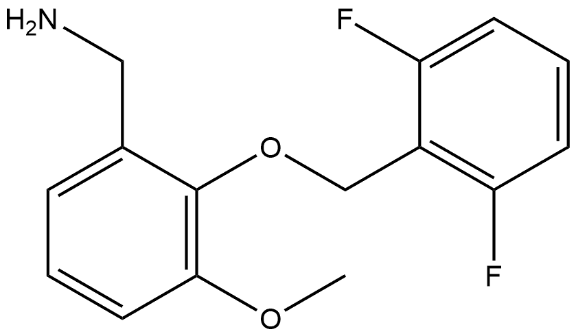 2-[(2,6-Difluorophenyl)methoxy]-3-methoxybenzenemethanamine 结构式