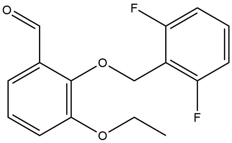 2-[(2,6-Difluorophenyl)methoxy]-3-ethoxybenzaldehyde 结构式