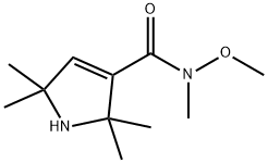 2,5-Dihydro-N-methoxy-N,2,2,5,5-pentamethyl-1H-pyrrole-3-carboxamide 结构式