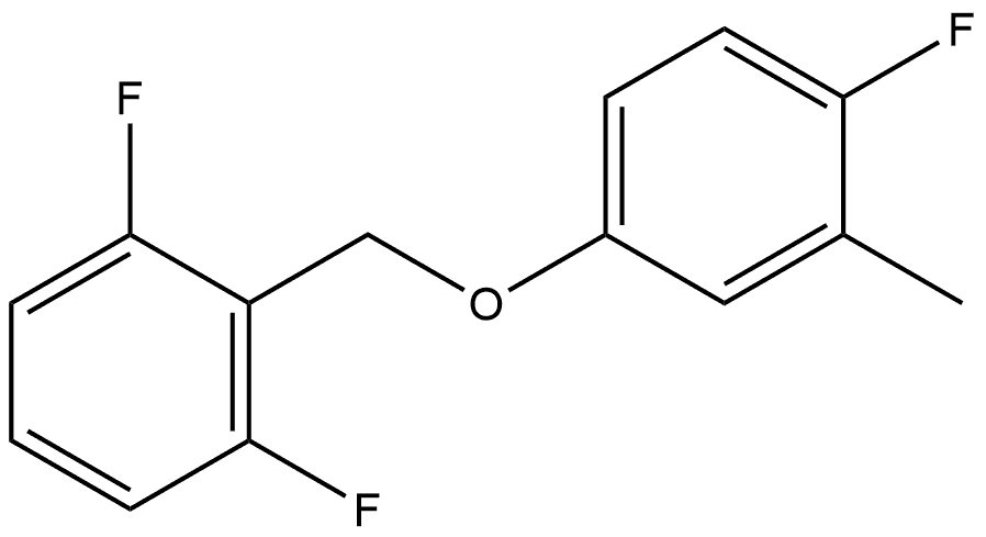 1,3-Difluoro-2-[(4-fluoro-3-methylphenoxy)methyl]benzene 结构式