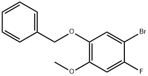 Benzene, 1-bromo-2-fluoro-4-methoxy-5-(phenylmethoxy)- 结构式