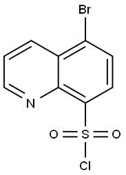 5-溴喹啉-8-磺酰氯 结构式