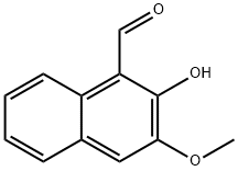 2-HYDROXY-3-METHOXYNAPHTHALENE-1-CARBALDEHYDE 结构式