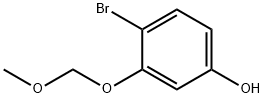 4-溴-3-(甲氧基甲氧基)苯酚 结构式