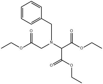 Propanedioic acid, 2-[(2-ethoxy-2-oxoethyl)(phenylmethyl)amino]-, 1,3-diethyl ester 结构式