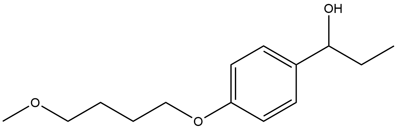 α-Ethyl-4-(4-methoxybutoxy)benzenemethanol 结构式