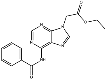 Ethyl 2-(6-benzamido-9H-purin-9-yl)acetate 结构式