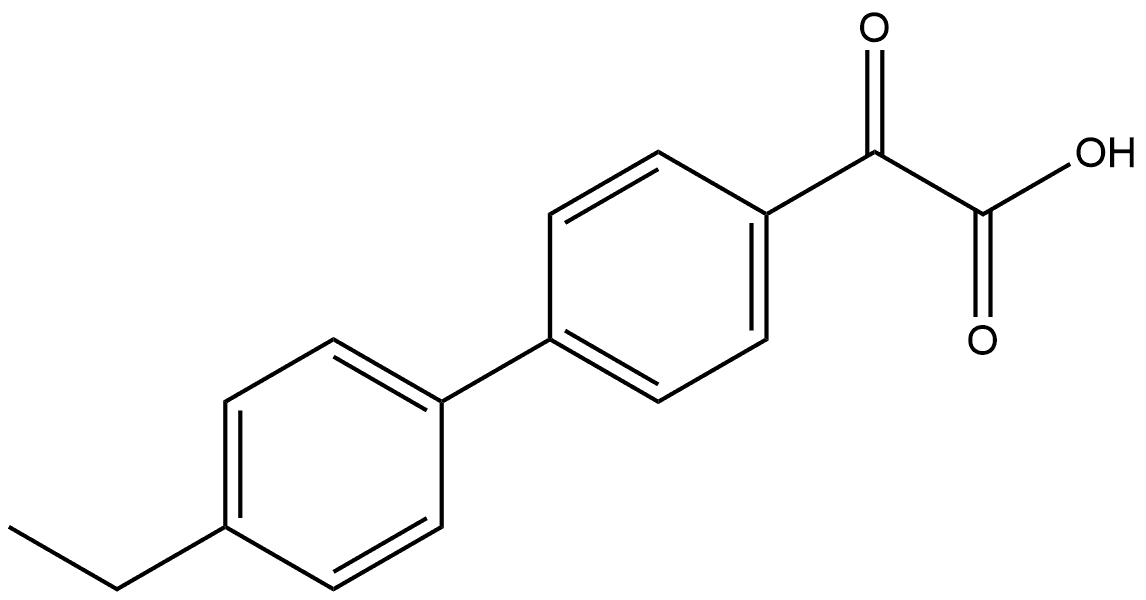 4'-Ethyl-α-oxo[1,1'-biphenyl]-4-acetic acid 结构式