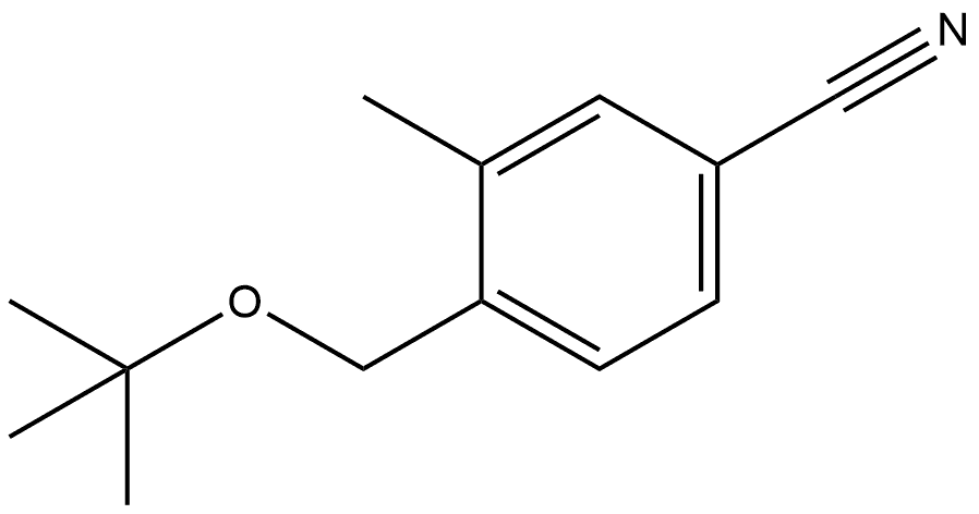 4-[(1,1-Dimethylethoxy)methyl]-3-methylbenzonitrile 结构式