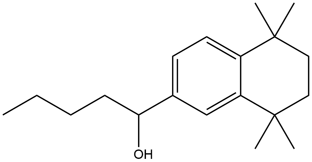 α-Butyl-5,6,7,8-tetrahydro-5,5,8,8-tetramethyl-2-naphthalenemethanol 结构式