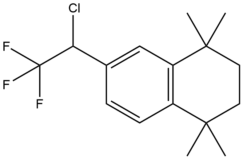 6-(1-Chloro-2,2,2-trifluoroethyl)-1,2,3,4-tetrahydro-1,1,4,4-tetramethylnapht... 结构式