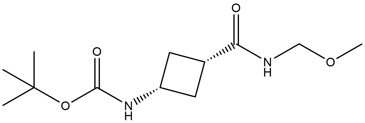 Carbamic acid, [3-[(methoxymethylamino)carbonyl]cyclobutyl]-, 1,1-dimethylethyl ester, cis- (9CI) 结构式