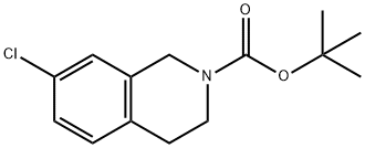 N-BOC-7-氯四氢异喹啉 结构式