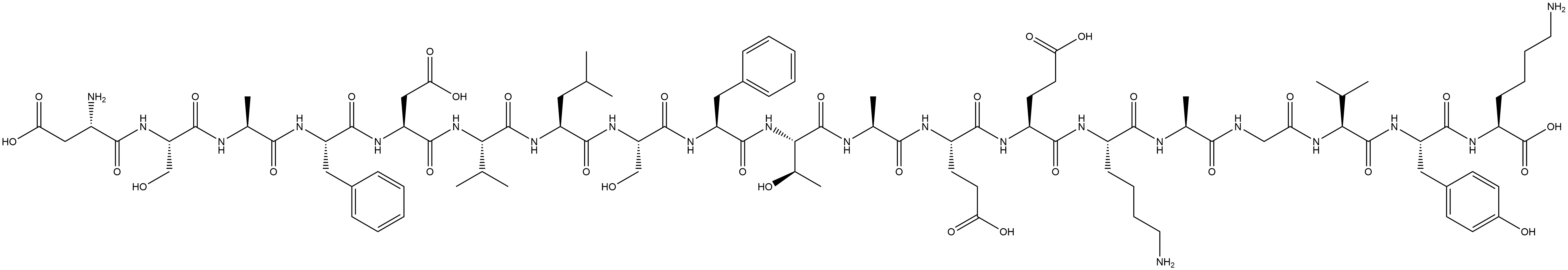 心肌肌球蛋白重链片段多肽334-352 结构式