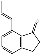 5H-Cyclopenta[c]pyridin-5-one, 6,7-dihydro-4-(1E)-1-propen-1-yl- 结构式