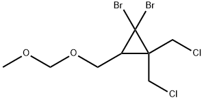 Cyclopropane, 1,1-dibromo-2,2-bis(chloromethyl)-3-[(methoxymethoxy)methyl]- 结构式