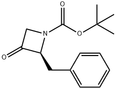 (S)-tert-butyl 2-benzyl-3-oxoazetidine-1-carboxylate 结构式