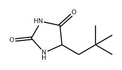 2,4-Imidazolidinedione, 5-(2,2-dimethylpropyl)- 结构式