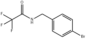 N-[(4-溴苯基)甲基]-2,2,2-三氟乙酰胺 结构式