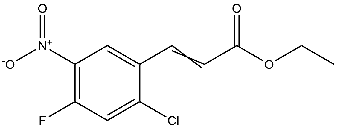 ethyl 3-(2-chloro-4-fluoro-5-nitrophenyl)acrylate 结构式